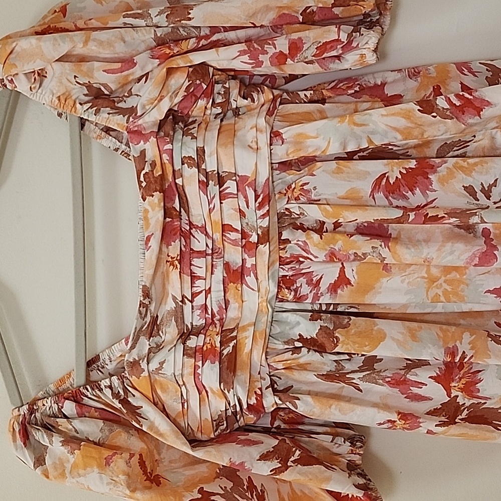 Abercrombie and Fitch Baby Doll Floral Puff Sleeve Mini Dress Size SP - Picture 16 of 16